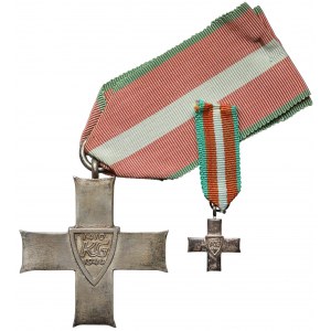 PRL, Order Krzyża Grunwaldu kl.III + miniatura