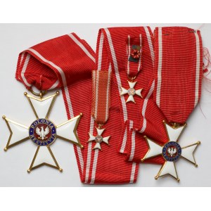 PRL, Order Odrodzenia Polski, różne klasy i miniatury - zestaw (4szt)