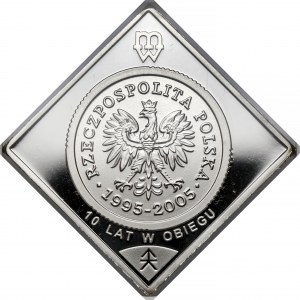 Klipa srebro 20 groszy 2005