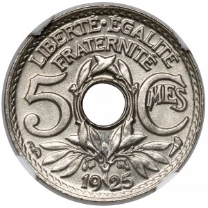 Francja, 5 centimes 1925