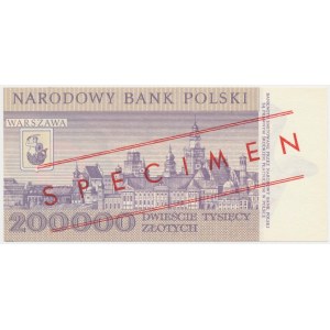 200.000 zł 1989 - WZÓR - A 0000000 - No.0688