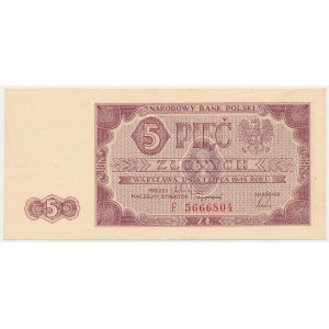 5 złotych 1948 - F