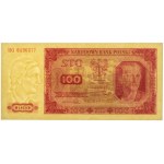100 złotych 1948 - HG - prążkowany papier