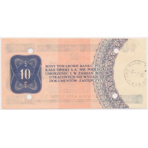 PEWEX 10 dolarów 1979 - HF - skasowany