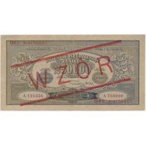 250.000 mkp 1923 - WZÓR - A 123456 ... bez perforacji