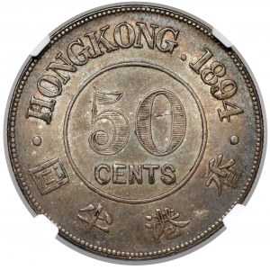 Hong-Kong, Wiktoria, 50 centów 1894