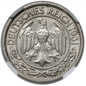Weimar, 50 fenigów 1931-J