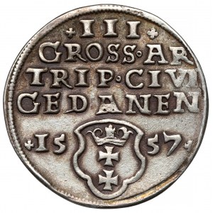 Zygmunt II August, Trojak Gdańsk 1557