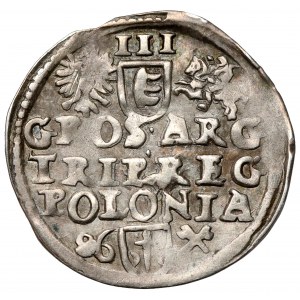 Stefan Batory, Trojak Poznań 1586 - data z lewej - REX