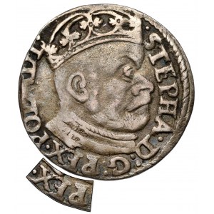 Stefan Batory, Trojak Olkusz 1583 ID - błąd PEX - rzadki