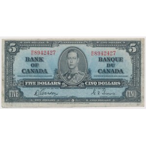 Canada, 5 Dollars 1937