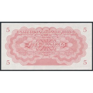 Libya, 5 Piastres 1951
