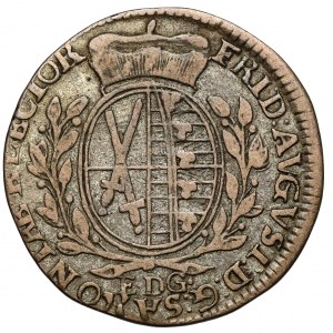 Saksonia, Friedrich August III, 1/12 talara 1763 EDG - falsyfikat z epoki