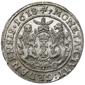 Zygmunt III Waza, Ort Gdańsk 1618 - krzyż
