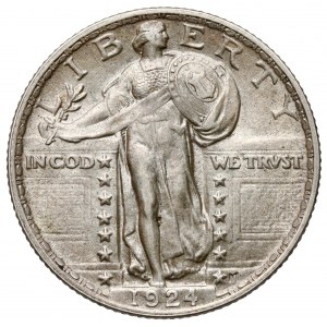 USA, 1/4 dolara 1924, Philadelphia