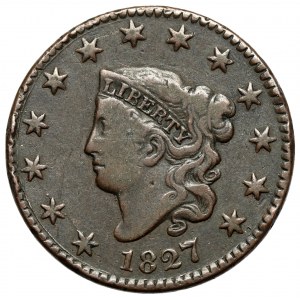 USA, Cent 1827, Philadelphia