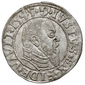 Prusy, Albrecht Hohenzollern, Grosz Królewiec 1545 - odwrócone N