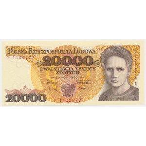 20.000 złotych 1989 - Y