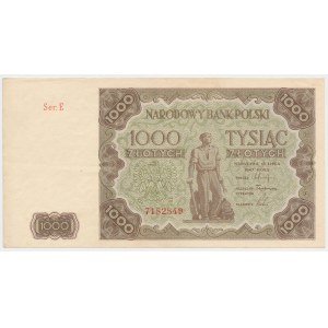 1.000 złotych 1947 Ser.E (duża litera)
