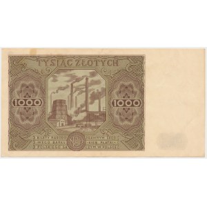 1.000 złotych 1947 Ser.H (mała litera)