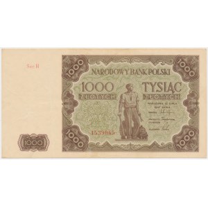1.000 złotych 1947 Ser.H (mała litera)
