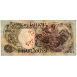 Ghana, SPECIMEN 5 Cedis 1967