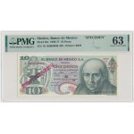 Mexico, 10 Pesos 1970 - SPECIMEN