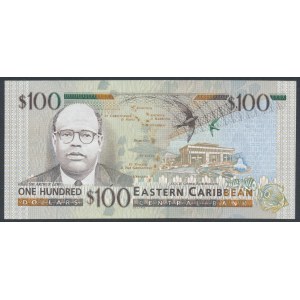 East Caribbean States, Saint Kitts 100 Dollars ND (1998) B 264003 K