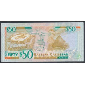 East Caribbean States, Saint Kitts 50 Dollars ND (1994) A 690912 K