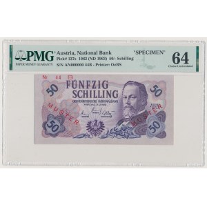 Austria, SPECIMEN 50 Schilling 1962