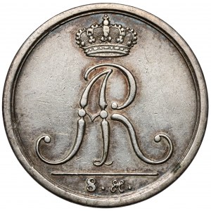 August II the Strong, a quarter / 8 pennies (1708/10) - MOTIL - rare