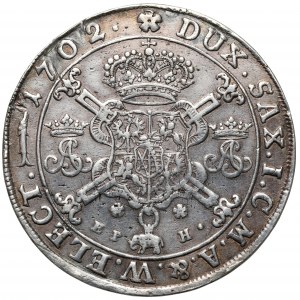August II Mocny, Talar Lipsk 1702 EPH - Order Słonia - b.rzadki