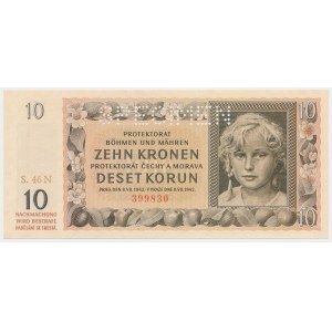 Bohemia and Moravia, SPECIMEN 10 Korun 1942