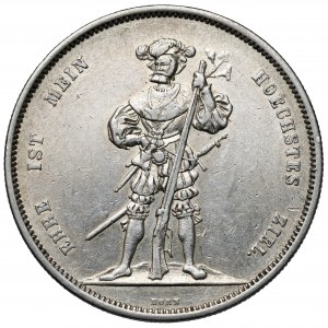Szwajcaria, 5 franków 1857 - Festiwal strzelecki Bern