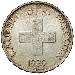Szwajcaria, 5 franków 1939-B - Laupentaler