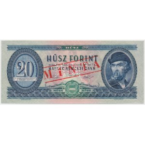 Hungary, SPECIMEN 20 Forint 1969