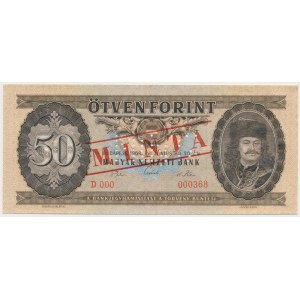 Hungary, SPECIMEN 50 Forint 1969