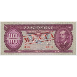 Hungary, SPECIMEN 100 Forint 1968