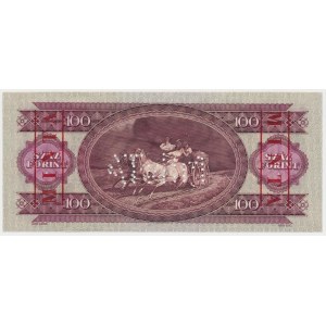 Hungary, SPECIMEN 100 Forint 1968