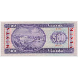Hungary, SPECIMEN 500 Forint 1969