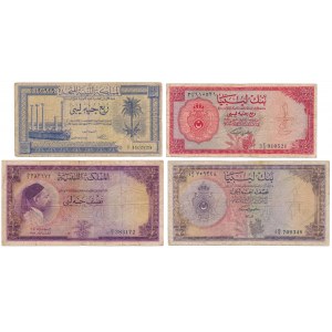 Libya, banknotes lot (4pcs)