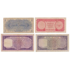 Libya, banknotes lot (4pcs)