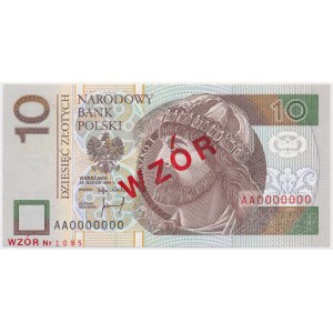 10 zł 1994 - WZÓR - AA 0000000 - Nr 1095