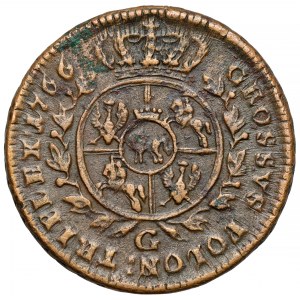 Poniatowski, Trojak 1766-G, Kraków - drukowana