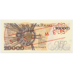 20.000 zł 1989 - WZÓR - A 0000000 - No.0329