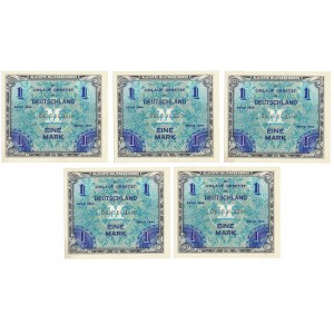 Germany, Allied Occupation WWII, 1 Mark 1944 (5pcs)