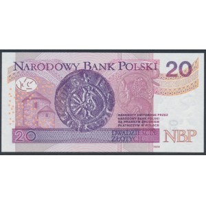 20 zł 2016 BX - 0000009 - niski numer - JEDNOCYFROWY