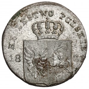 Powstanie Listopadowe, 10 groszy 1831 KG - zgięte