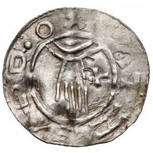 Czechy, Bolesław II (967-999) Denar Praga - krzyż