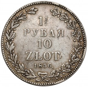 1-1/2 rubla = 10 złotych 1836 НГ, Petersburg